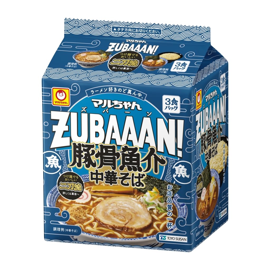 Amazon.co.jp: 東洋水産 マルちゃんZUBAAAN！ 豚骨魚介中華そば